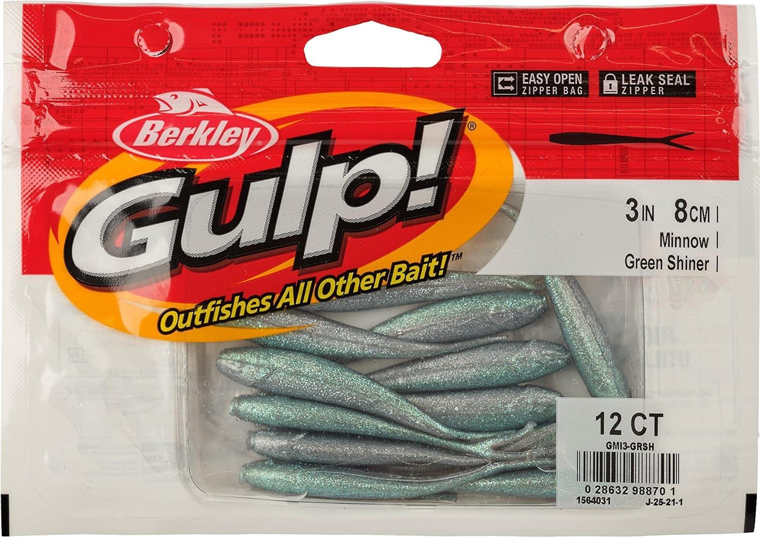 image:imageBerkley Gulp Minnow Fishing Soft BaitGreen Shiner