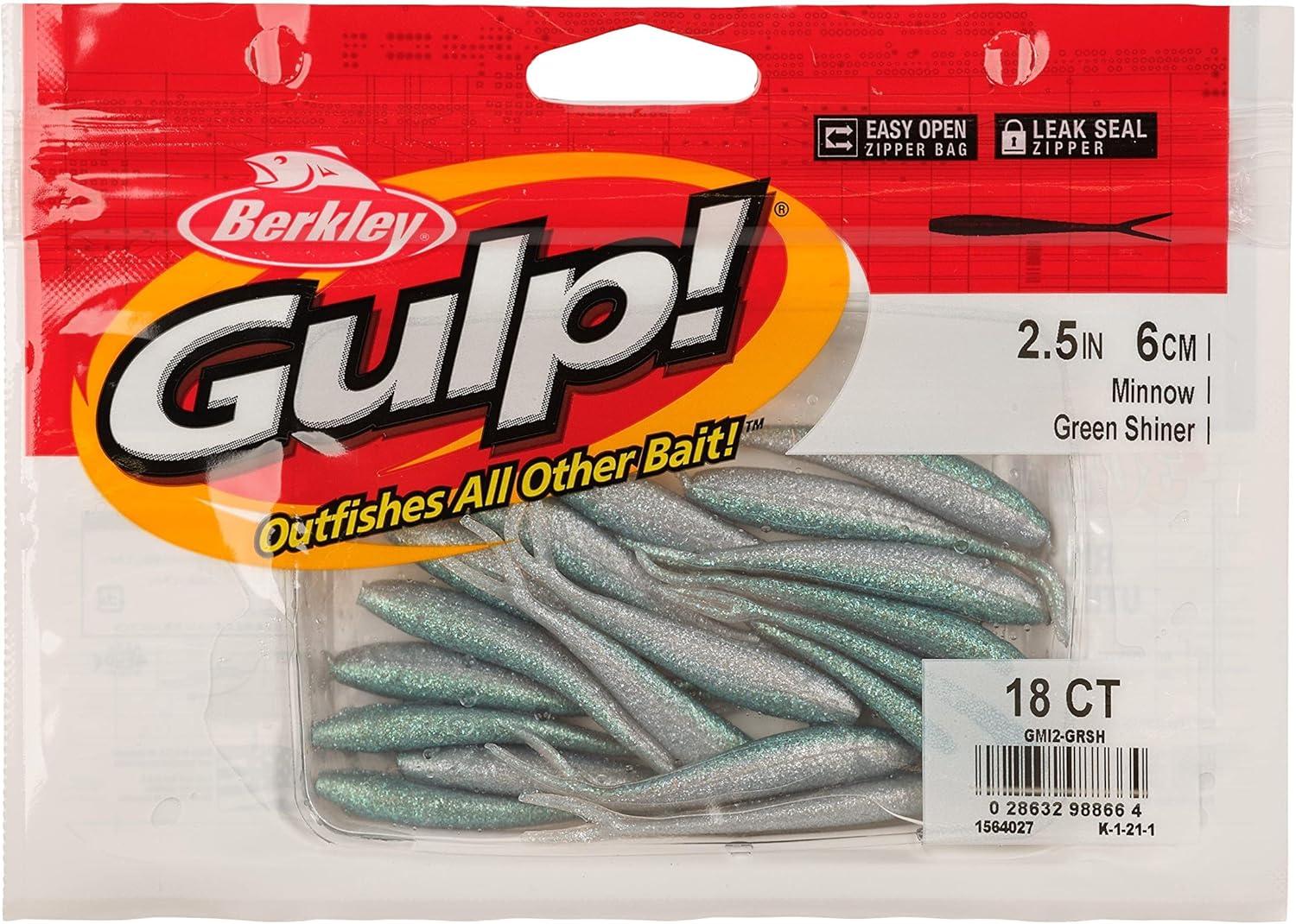 image:imageBerkley Gulp Minnow Fishing Soft BaitGreen Shiner