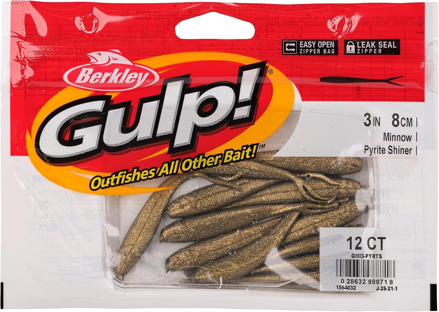 image:imageBerkley Gulp Minnow Fishing Soft BaitPyrite Shiner