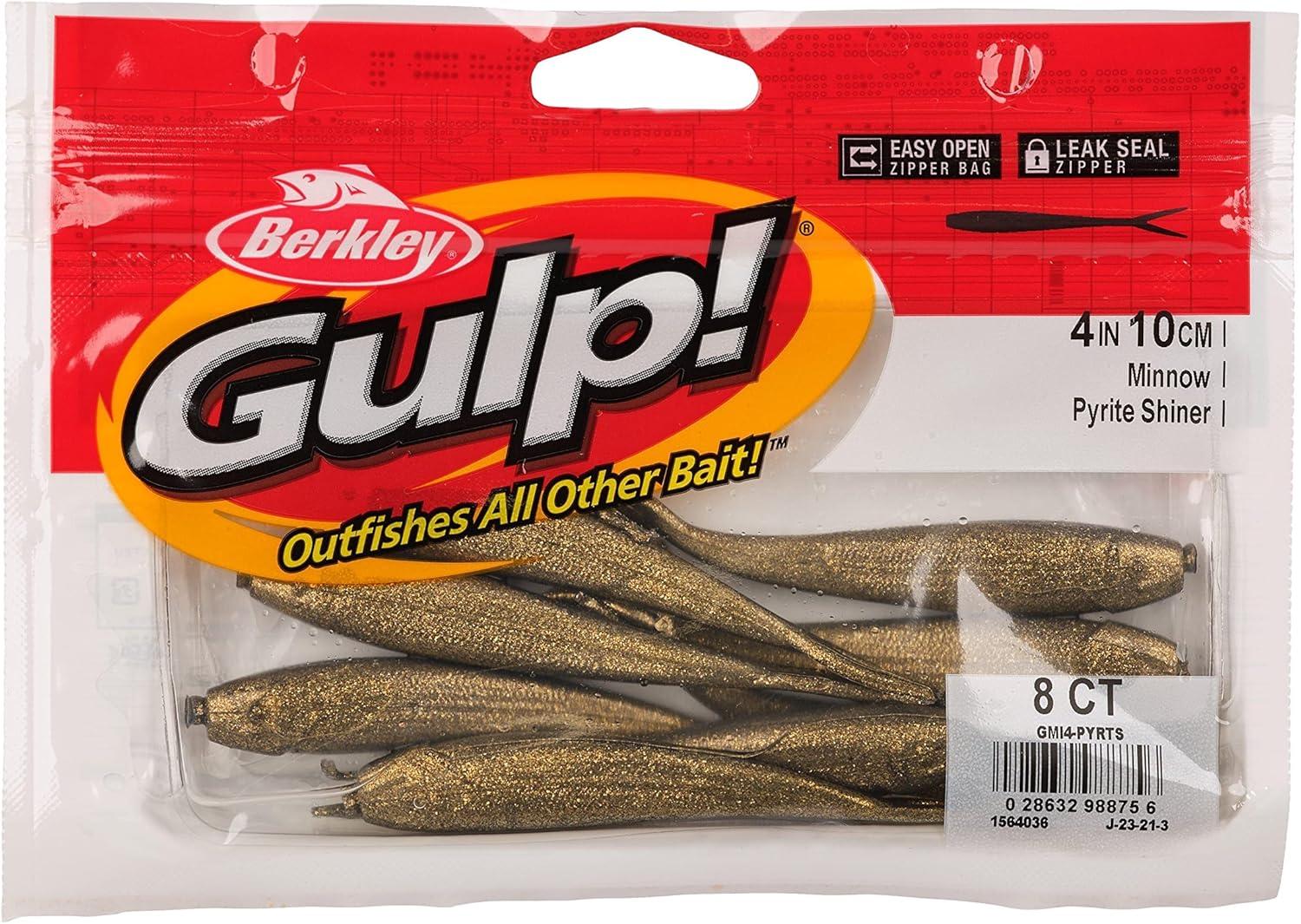 image:imageBerkley Gulp Minnow Fishing Soft BaitPyrite Shiner