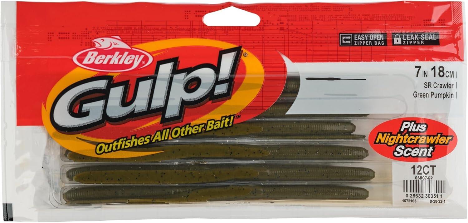 image:imageBerkley Gulp SR Crawler Fishing Soft BaitGreen Pumpkin