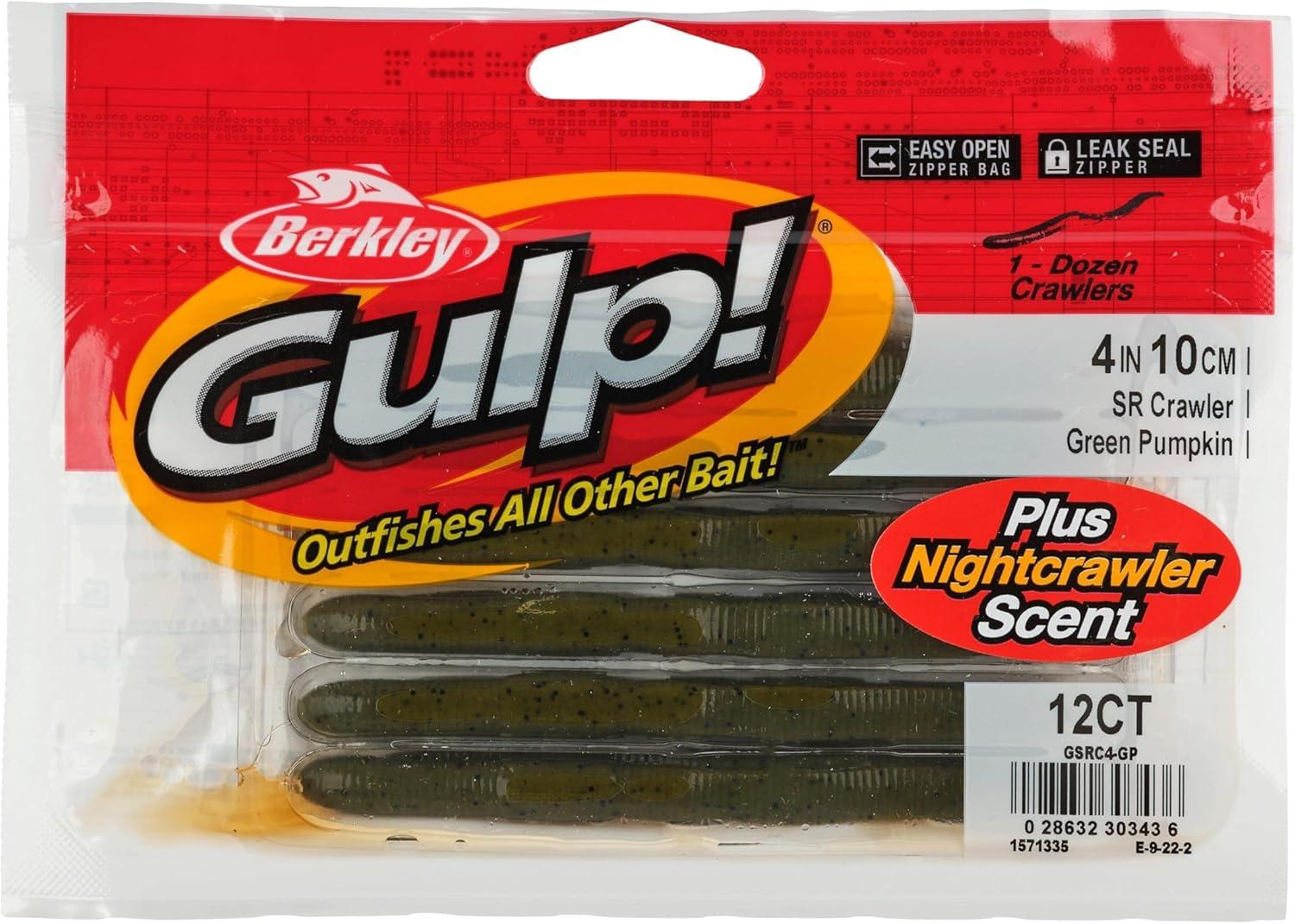 image:imageBerkley Gulp SR Crawler Fishing Soft BaitGreen Pumpkin