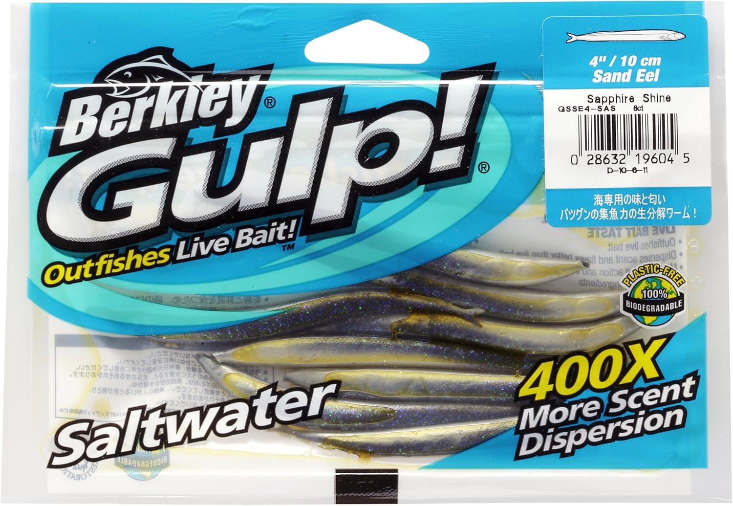 image:imageBerkley Gulp Sand EelSapphire Shine5Inch