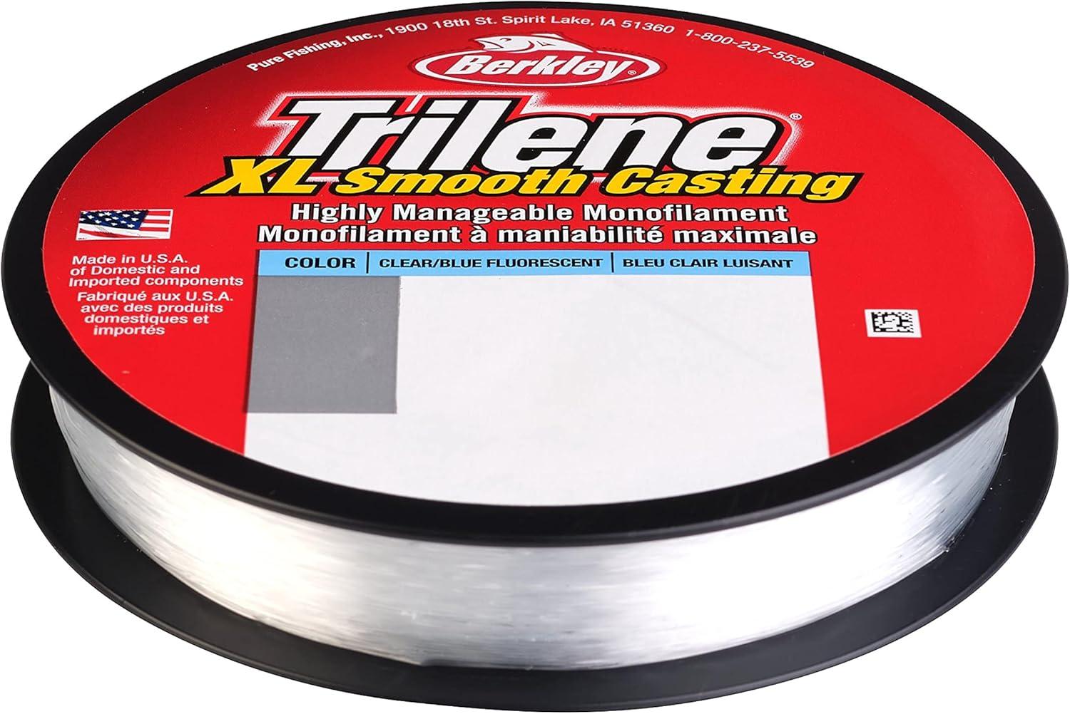 image:imageBerkley Trilene XL Monofilament Fishing LineFluorescent ClearBlue