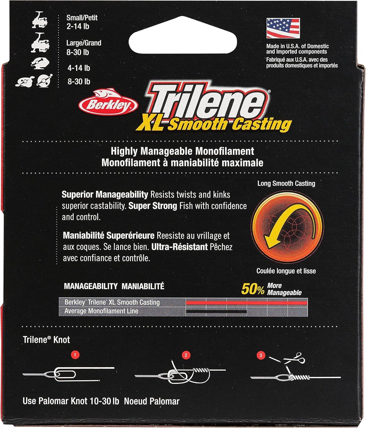 image:imageBerkley Trilene XL Monofilament Fishing LineFluorescent ClearBlue