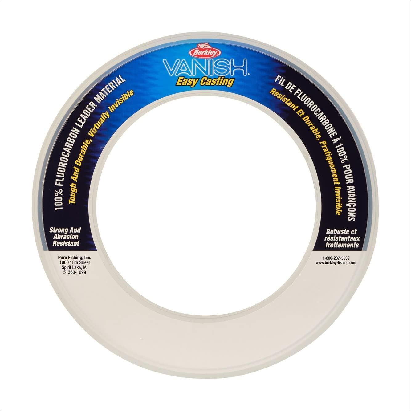 image:imageBerkley Vanish Fluorocarbon Fishing LineLeader MaterialClear Leader Coil