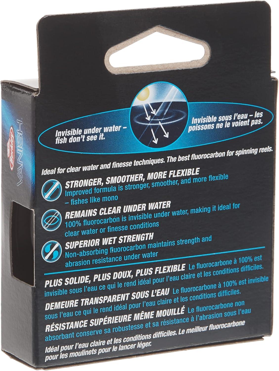 image:imageBerkley Vanish Fluorocarbon Fishing LineLeader MaterialClear Vanish