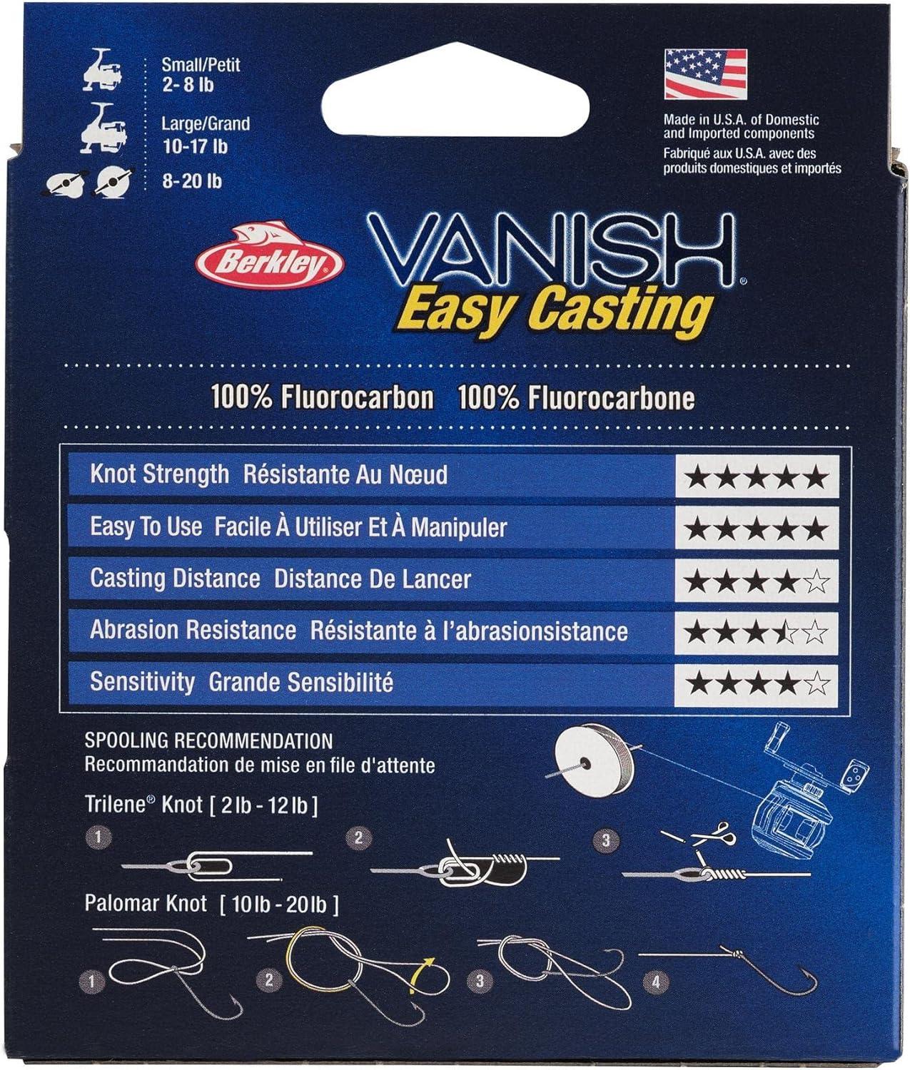 image:imageBerkley Vanish Fluorocarbon Fishing LineLeader MaterialClear Vanish