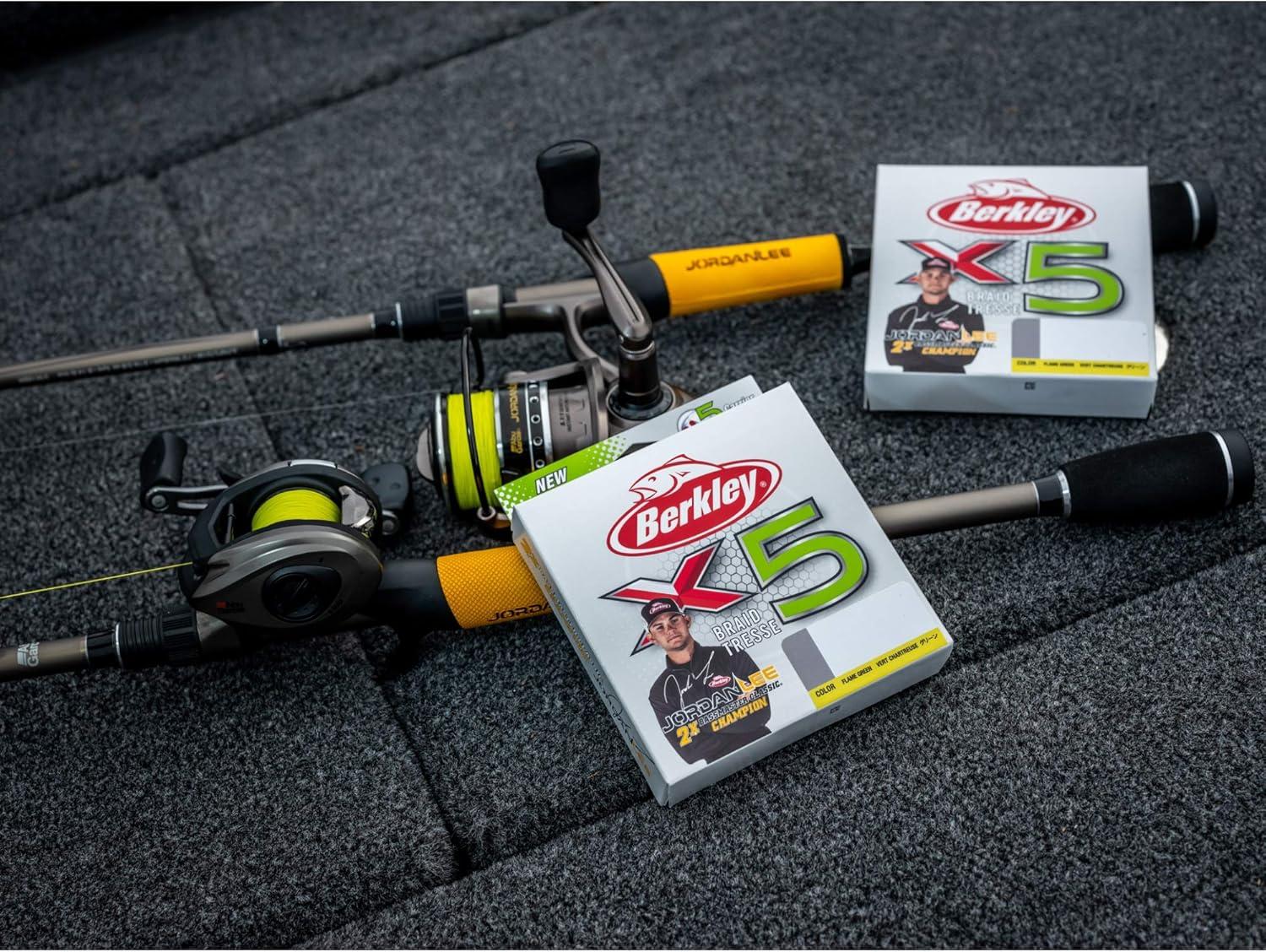 image:imageBerkley x5 Braid Fishing LineFlame Green Jordan Lee Pro Designed