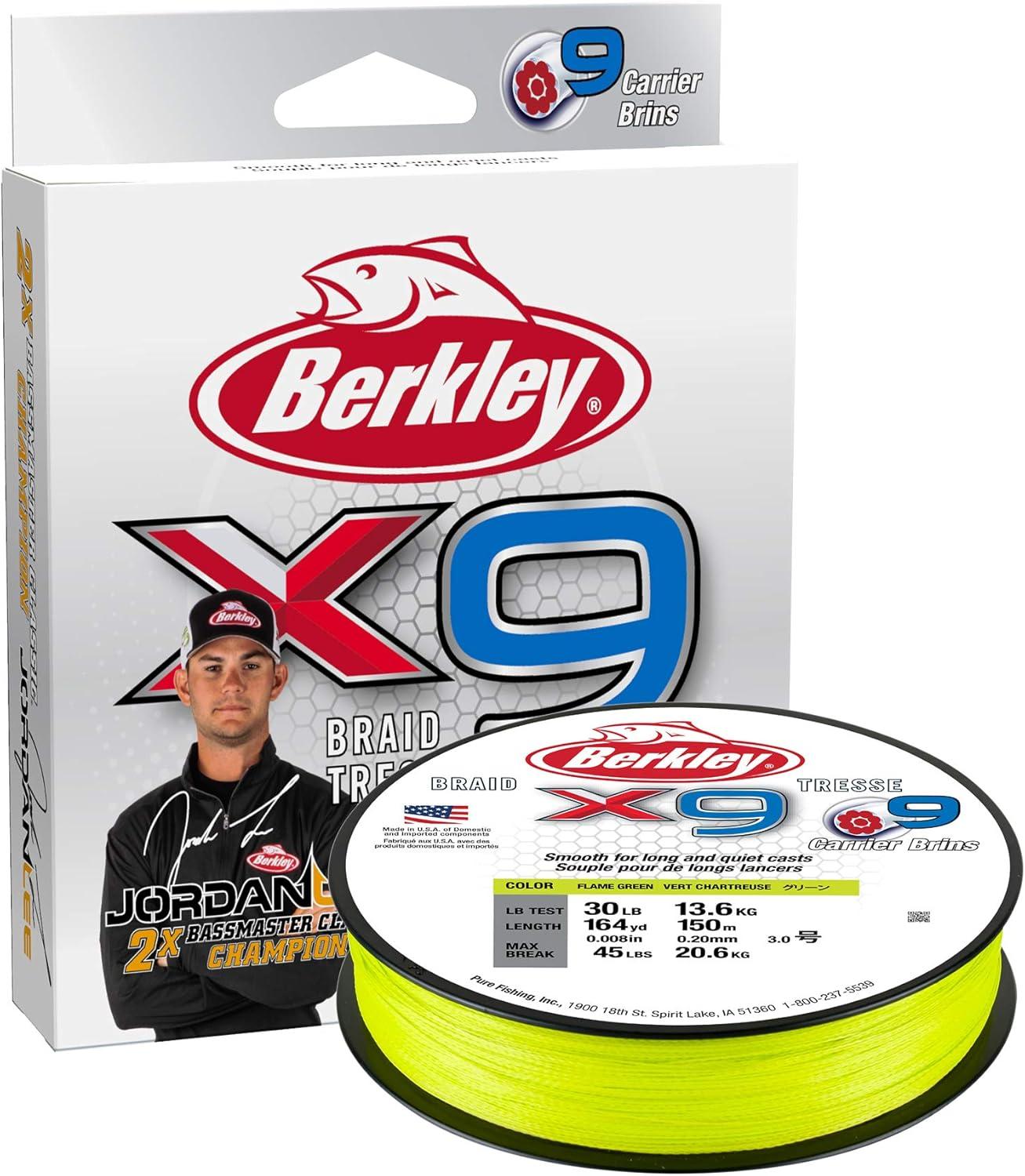 image:imageBerkley x9 Braid Fishing LineFlame Green