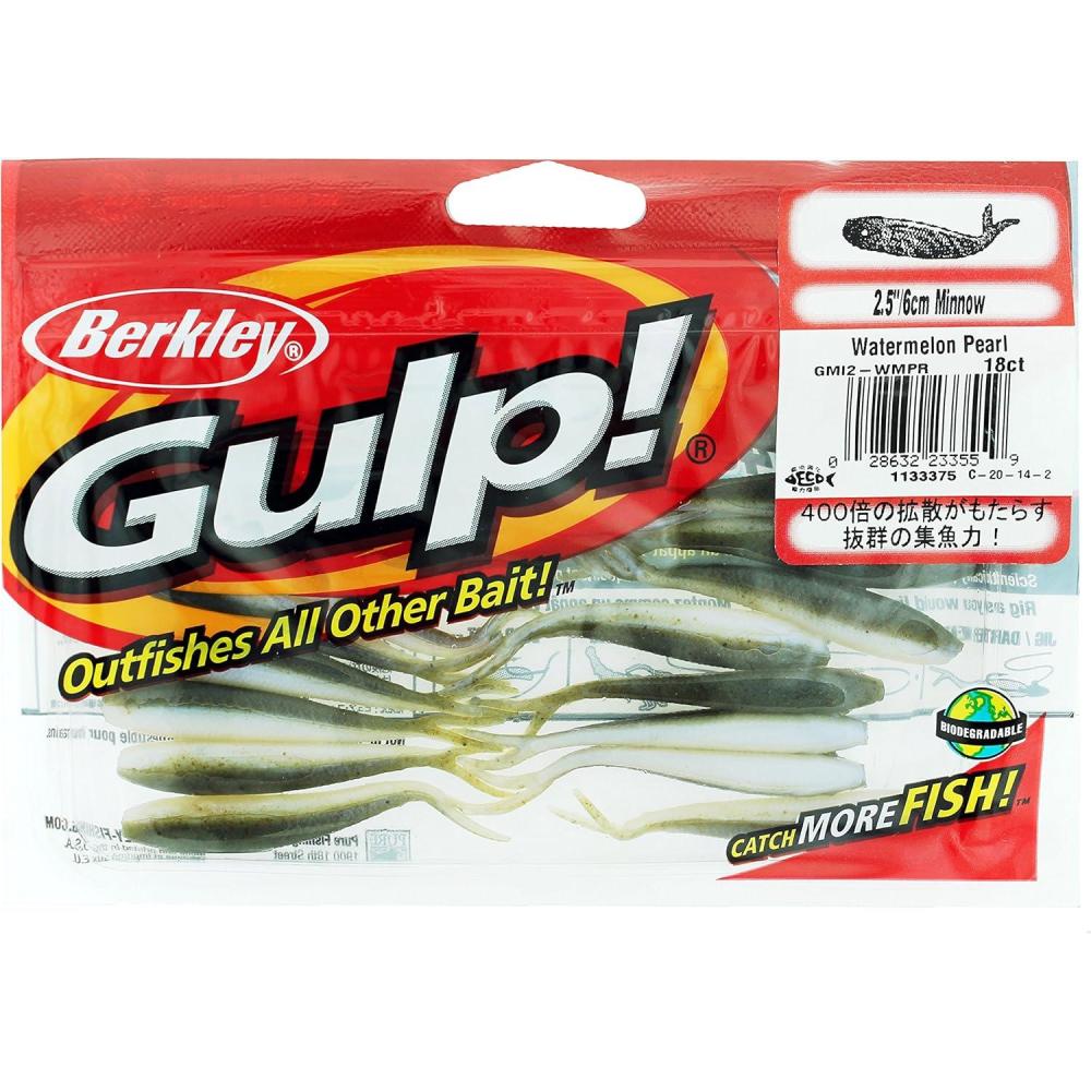 image:imageBerkley Gulp Minnow Fishing Soft BaitWatermelon Pearl
