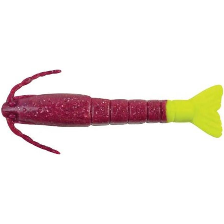 image:imageBerkley Gulp Shrimp Saltwater Fishing Soft BaitCajun PurpleChartreuse