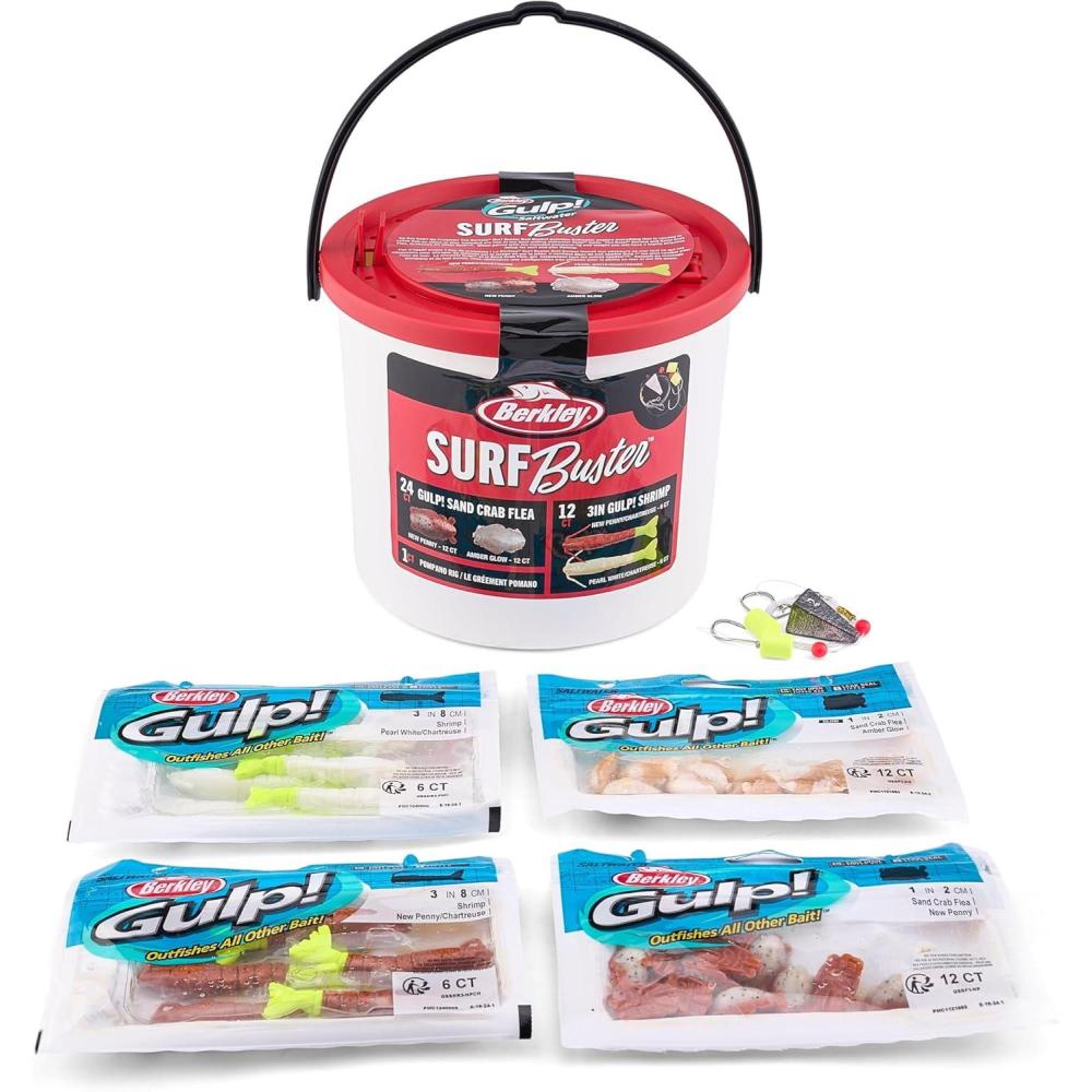 image:imageBerkley Gulp Shrimp Saltwater Fishing Soft BaitSurf Buster Variety Kit