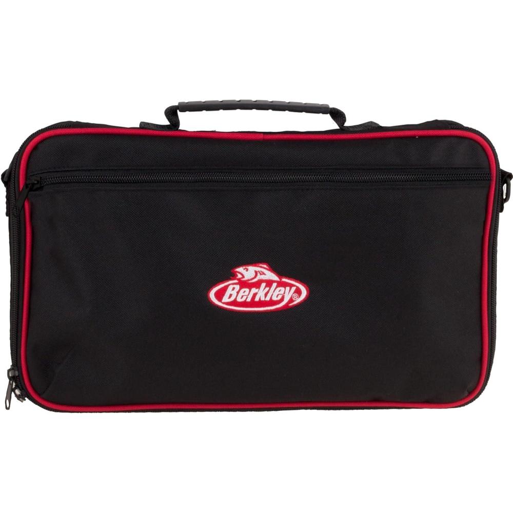 image:imageBerkley Jar Bait Folder 16 Jars Not Included Black and Red Fishing Storage Soft Tackle Bag Bait and Tackle Accessories Container for Anglers16 Jars
