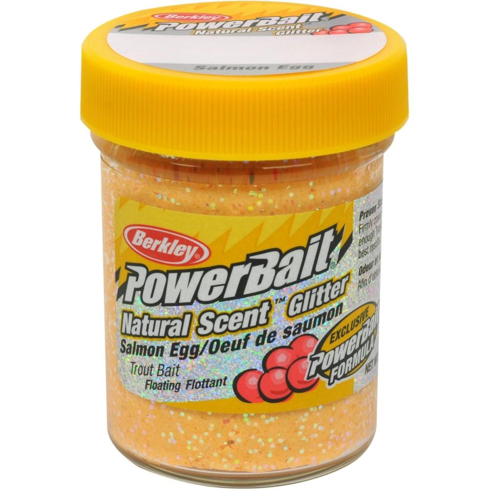 image:imageBerkley PowerBait Natural Glitter Trout Fishing Dough BaitSalmon Peach