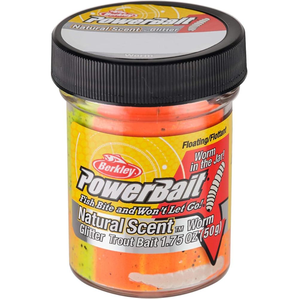 image:imageBerkley PowerBait Natural Glitter Trout Fishing Dough BaitTequila Fire