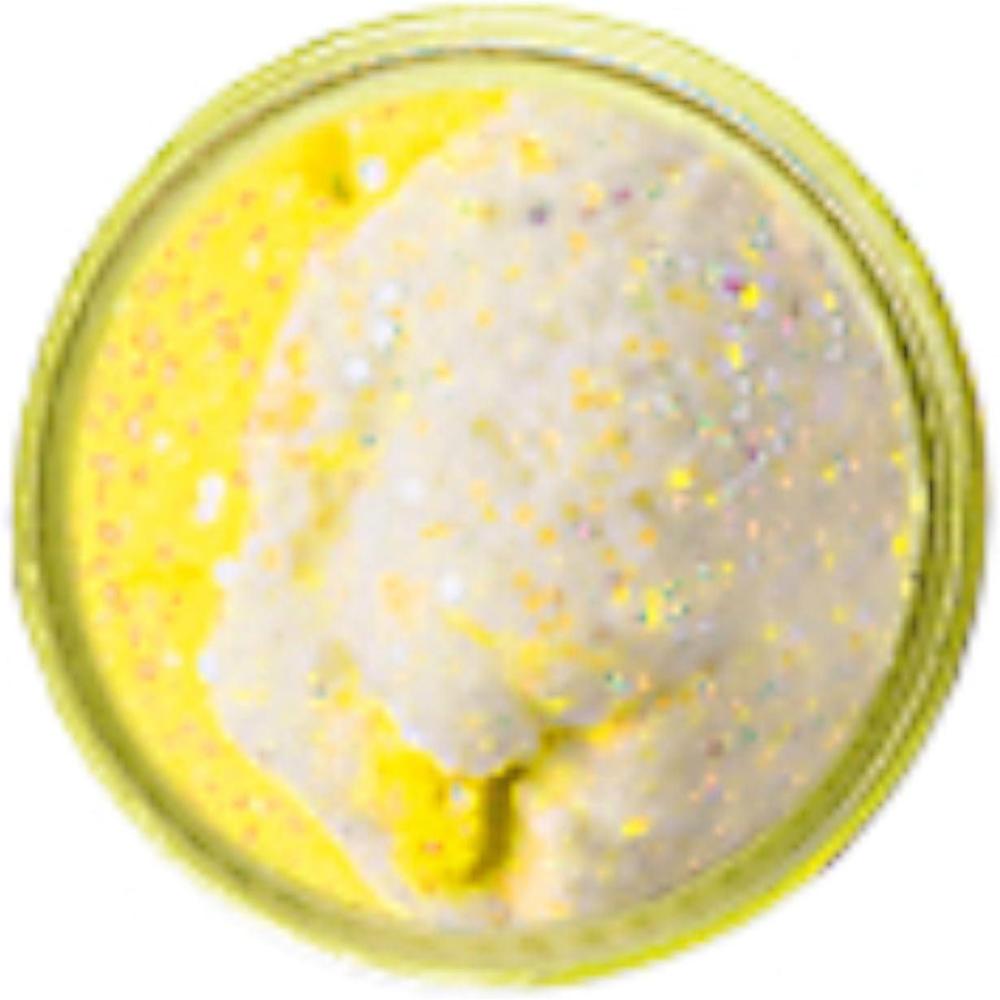 image:imageBerkley PowerBait Trout Fishing Dough BaitWhite Chartreuse Glitter