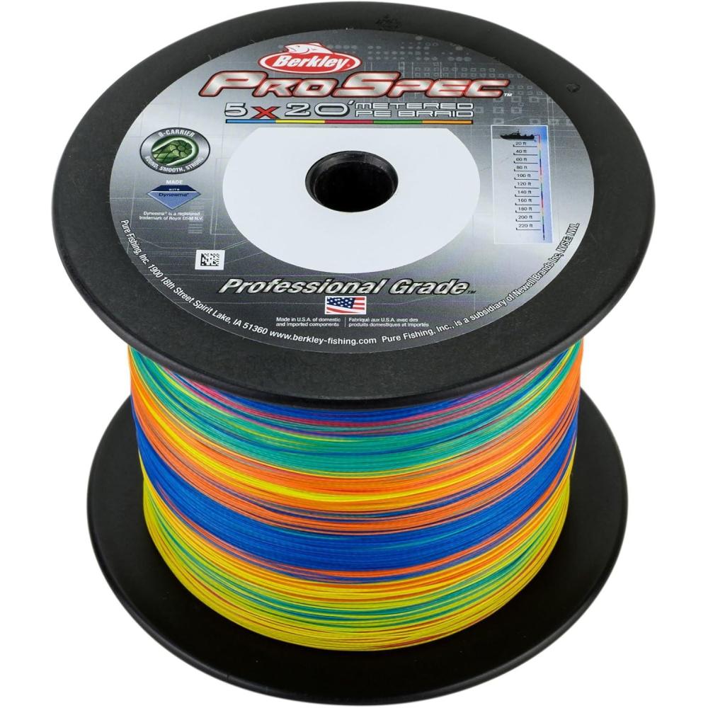 image:imageBerkley ProSpec Chrome 5x20 Metered Saltwater Braid Fishing Line1500yd 1371m