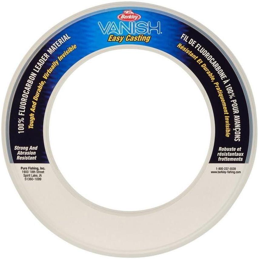 image:imageBerkley Vanish Fluorocarbon Fishing LineLeader MaterialClear  Leader Coil