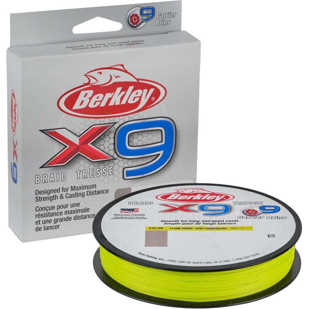 image:imageBerkley x9 Braid Fishing LineFlame Green
