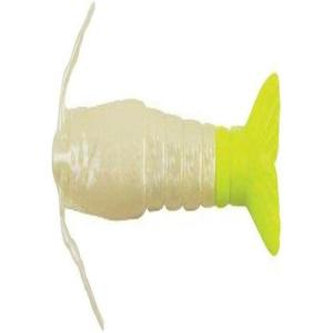 Berkley Gulp! Shrimp Saltwater Fishing Soft Bait(Pearl White/Chartreuse)