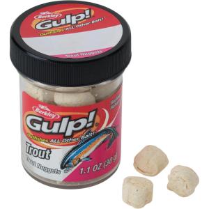 Berkley Gulp! Trout Nuggets Dough Bait, Scented and Flavored Soft Bait for Freshwater Fishing, Designed to Attract Trout, High Visibility(Marshmallow Cluster)