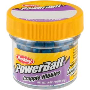 Berkley PowerBait Crappie Nibbles Dough Fishing Bait(Blue Neon)