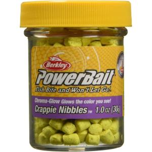 Berkley PowerBait Crappie Nibbles Dough Fishing Bait(Glow Yellow)