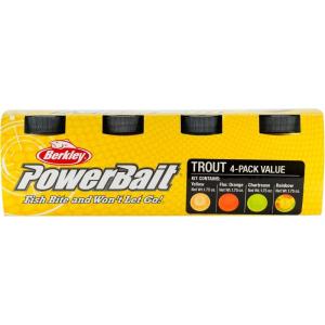 Berkley PowerBait Trout Fishing Dough Bait(Assorted 4-Pack)