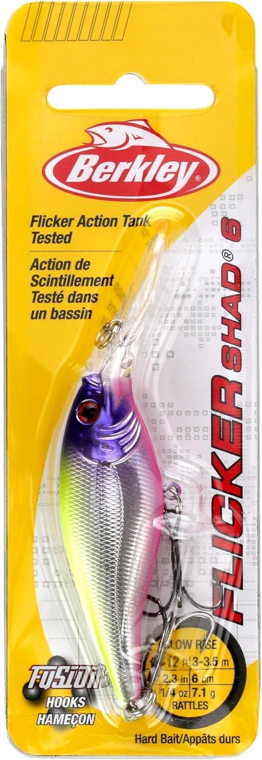 image:imageBerkley Flicker Shad Fishing Lure Firetiger 14 oz 2 14in 6cm Crankbaits Size Profile and Dive Depth Imitates Real Shad Equipped with Fusion19 Hook