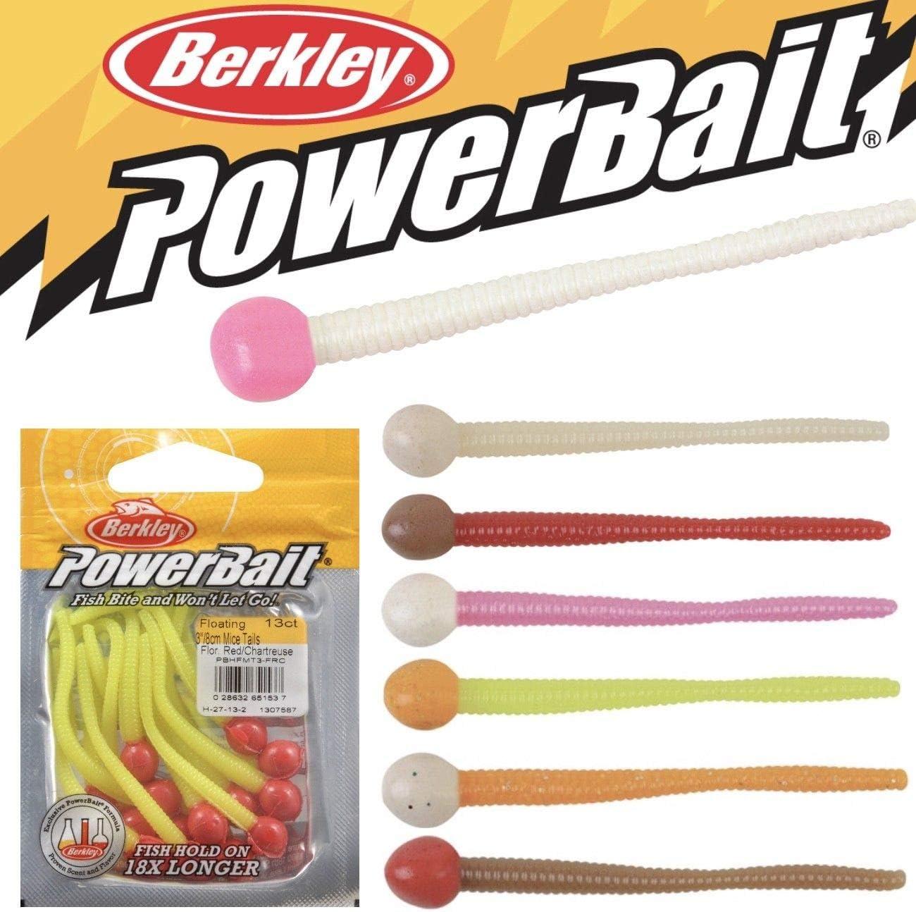 image:imageBerkley PowerBait Floating Mice Tails Fishing Soft Bait 1BubblegumWhite