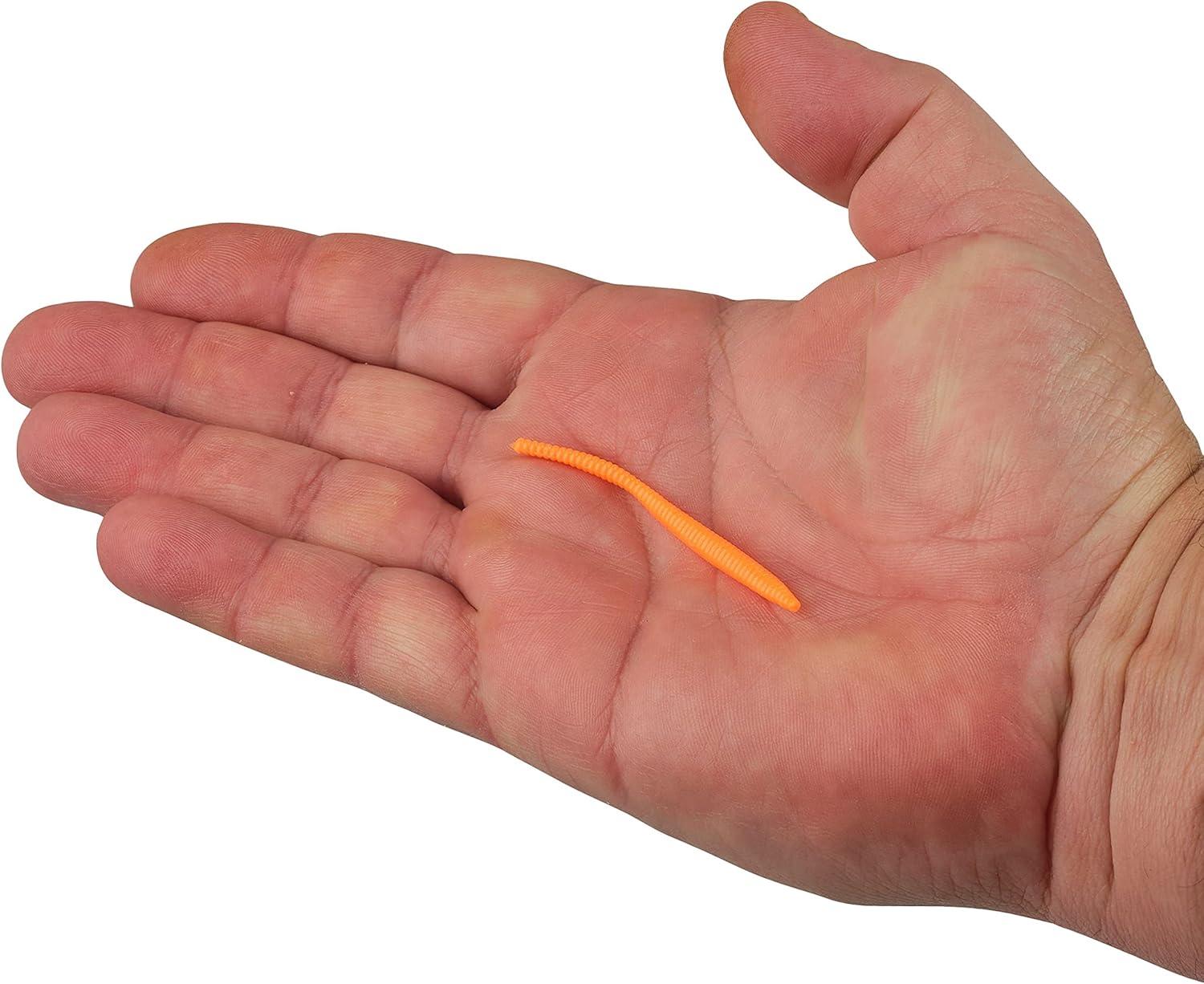 image:imageBerkley PowerBait Power Floating Trout Worm Fishing Soft BaitFluorescent Orange Garlic Scent