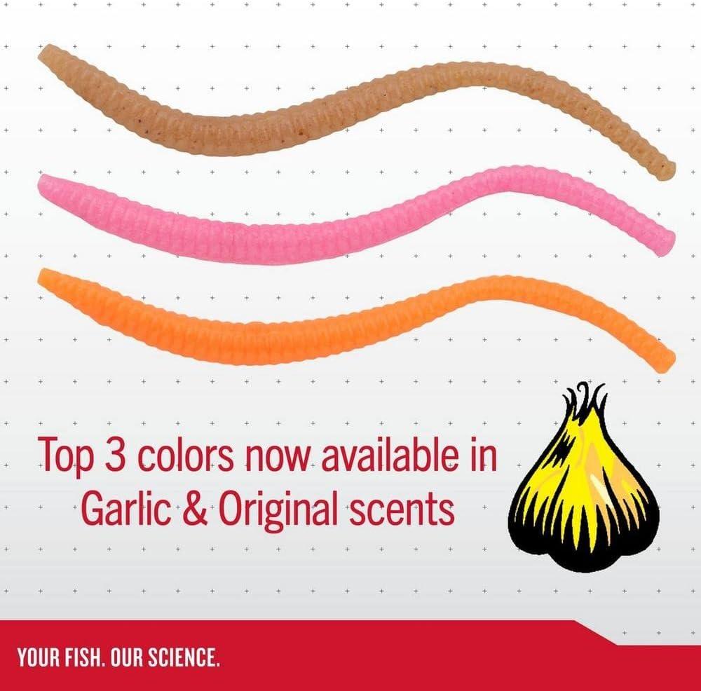 image:imageBerkley PowerBait Power Floating Trout Worm Fishing Soft BaitPink Shad Original Scent