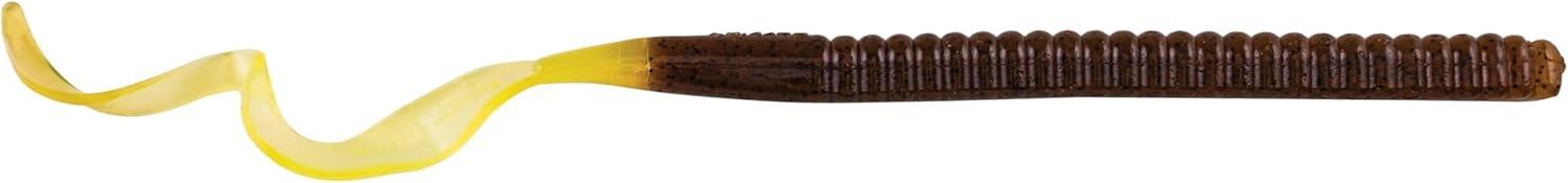 image:imageBerkley PowerBait Power Worms Fishing Soft BaitPumpkin Chartreuse