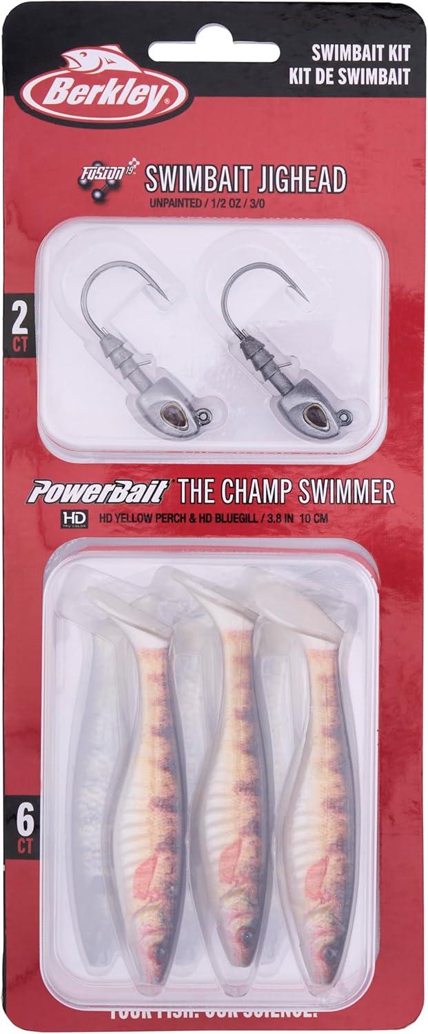 image:imageBerkley PowerBait The Champ Swimmer Fishing Soft BaitAssorted HD Yellow Perch HD HD Bluegill