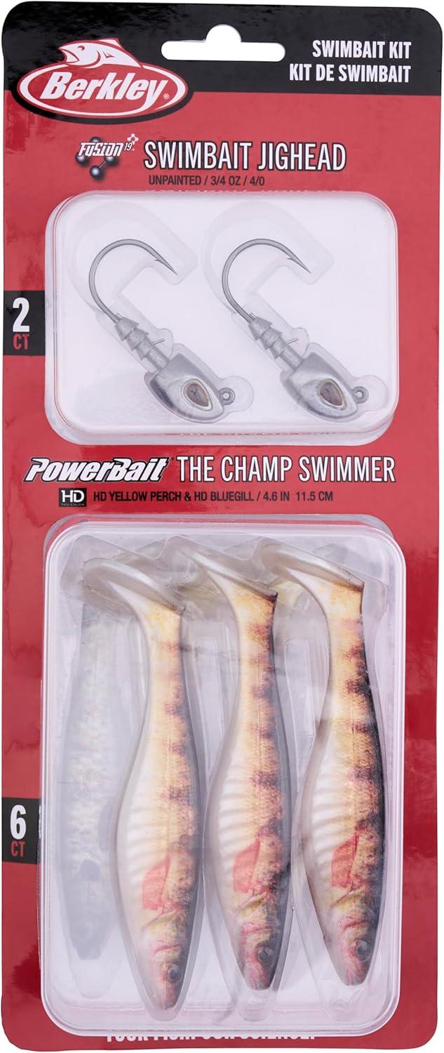 image:imageBerkley PowerBait The Champ Swimmer Fishing Soft BaitAssorted HD Yellow Perch HD HD Bluegill