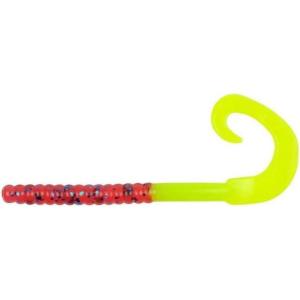 Berkley PowerBait Power Worms Fishing Soft Bait(Plum/Chartreuse)