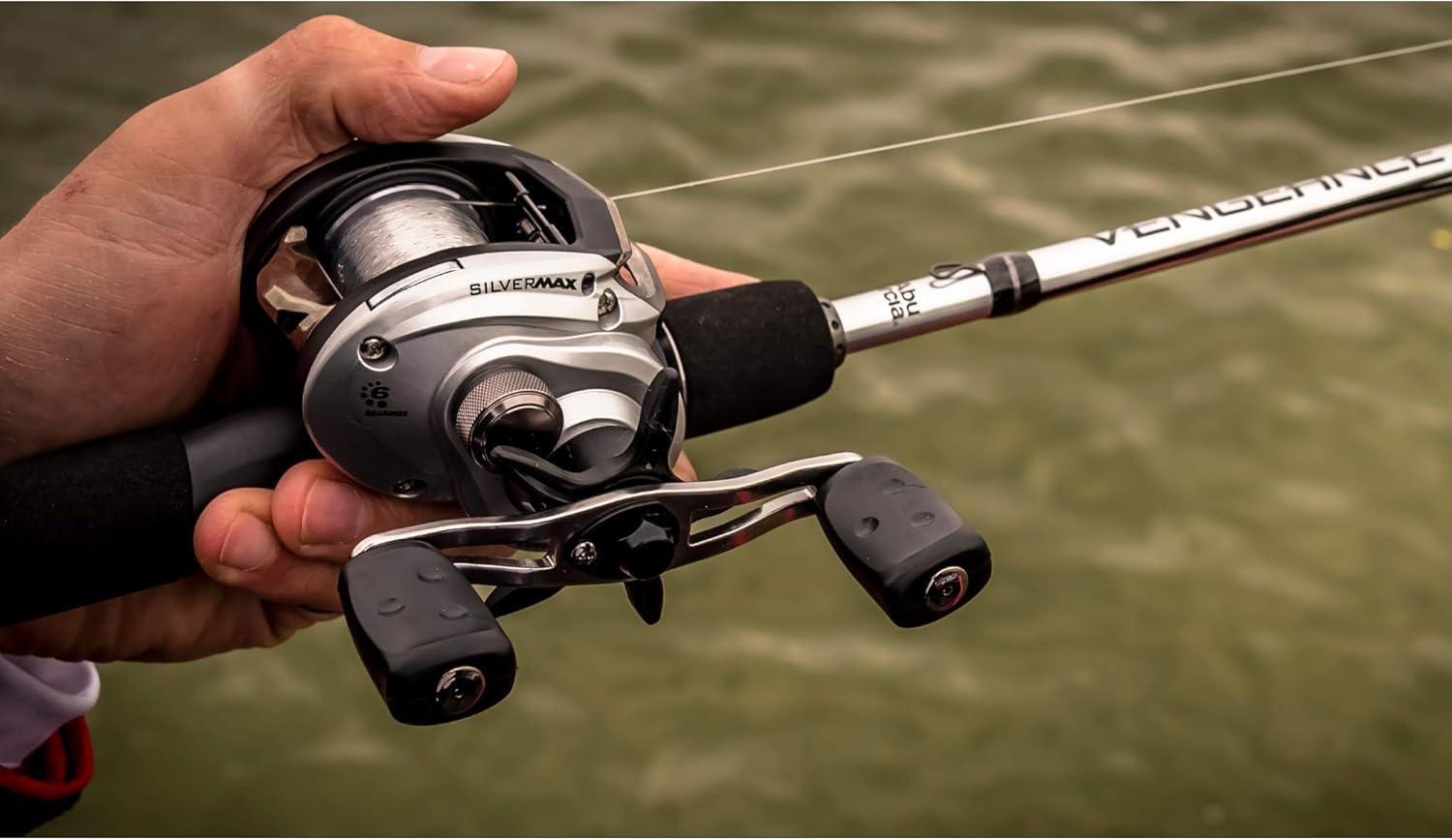 image:imageAbu Garcia Vengeance Casting Fishing Rod 1Piece Graphite Fishing Rod for Freshwater or Saltwater Fishing Shock Absorbing TipOld Model