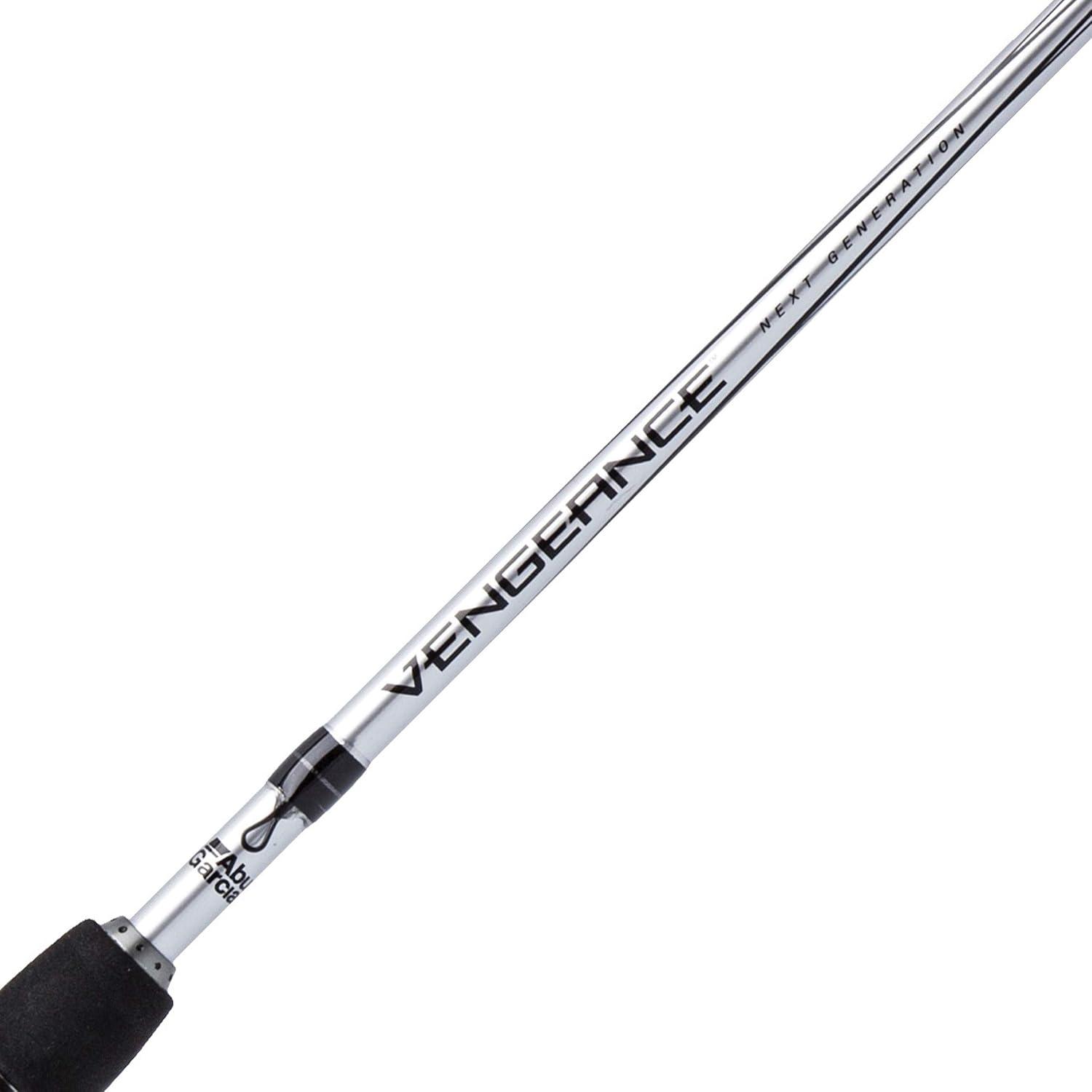 image:imageAbu Garcia Vengeance Casting Fishing Rod 1Piece Graphite Fishing Rod for Freshwater or Saltwater Fishing Shock Absorbing TipOld Model