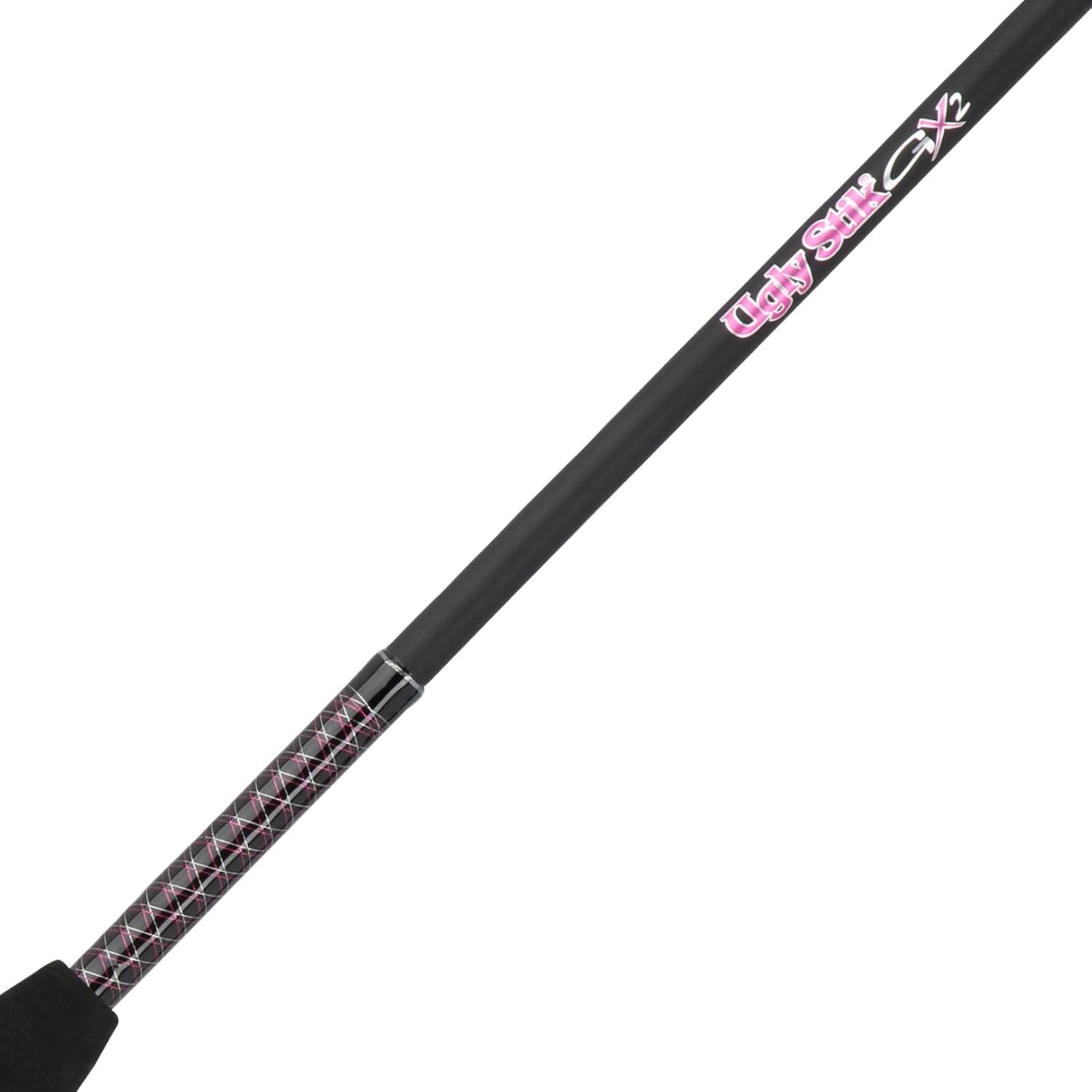 image:imageUgly Stik 66 GX2 Spinning Rod Three Piece Spinning Rod 615lb Line Rating Medium Rod Power Moderate Fast Action 1858 oz Lure RatingOld Model