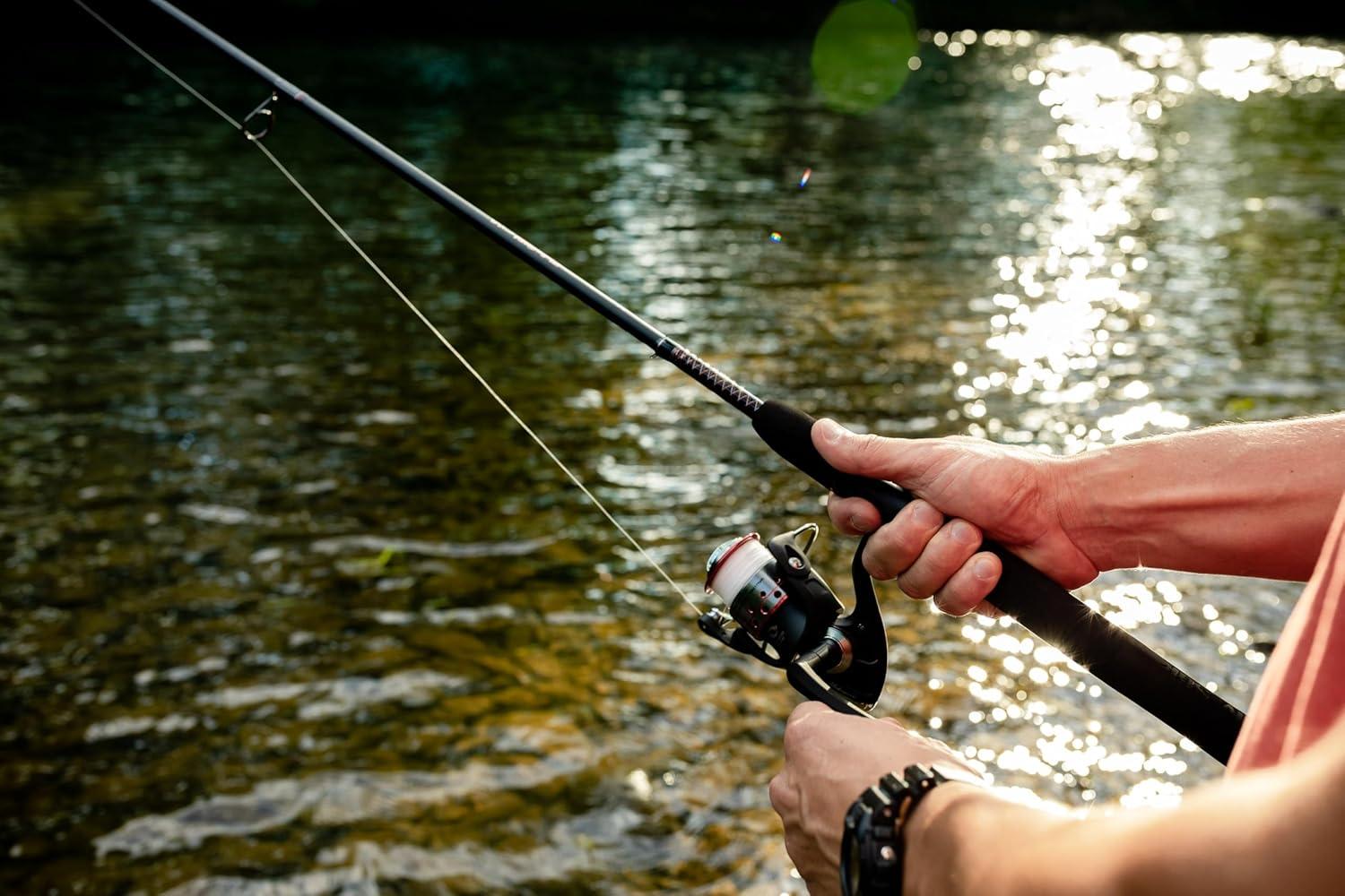 image:imageUgly Stik 66 GX2 Spinning Rod Three Piece Spinning Rod 615lb Line Rating Medium Rod Power Moderate Fast Action 1858 oz Lure RatingOld Model