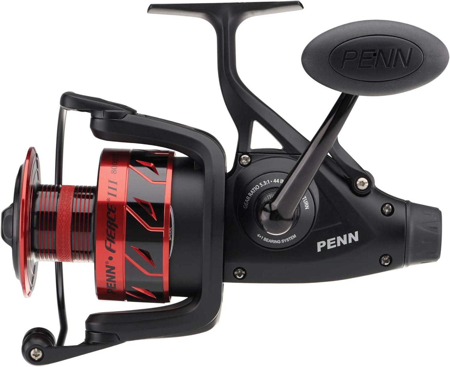 image:imagePenn Fierce III Spinning Inshore Fishing Reel Size 2000 RightLeft Handle Position 5 Bearings for Smooth OperationFierce III Live Liner