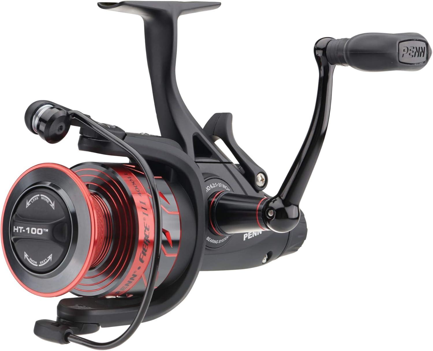 image:imagePenn Fierce III Spinning Inshore Fishing Reel Size 2000 RightLeft Handle Position 5 Bearings for Smooth OperationFierce III Live Liner
