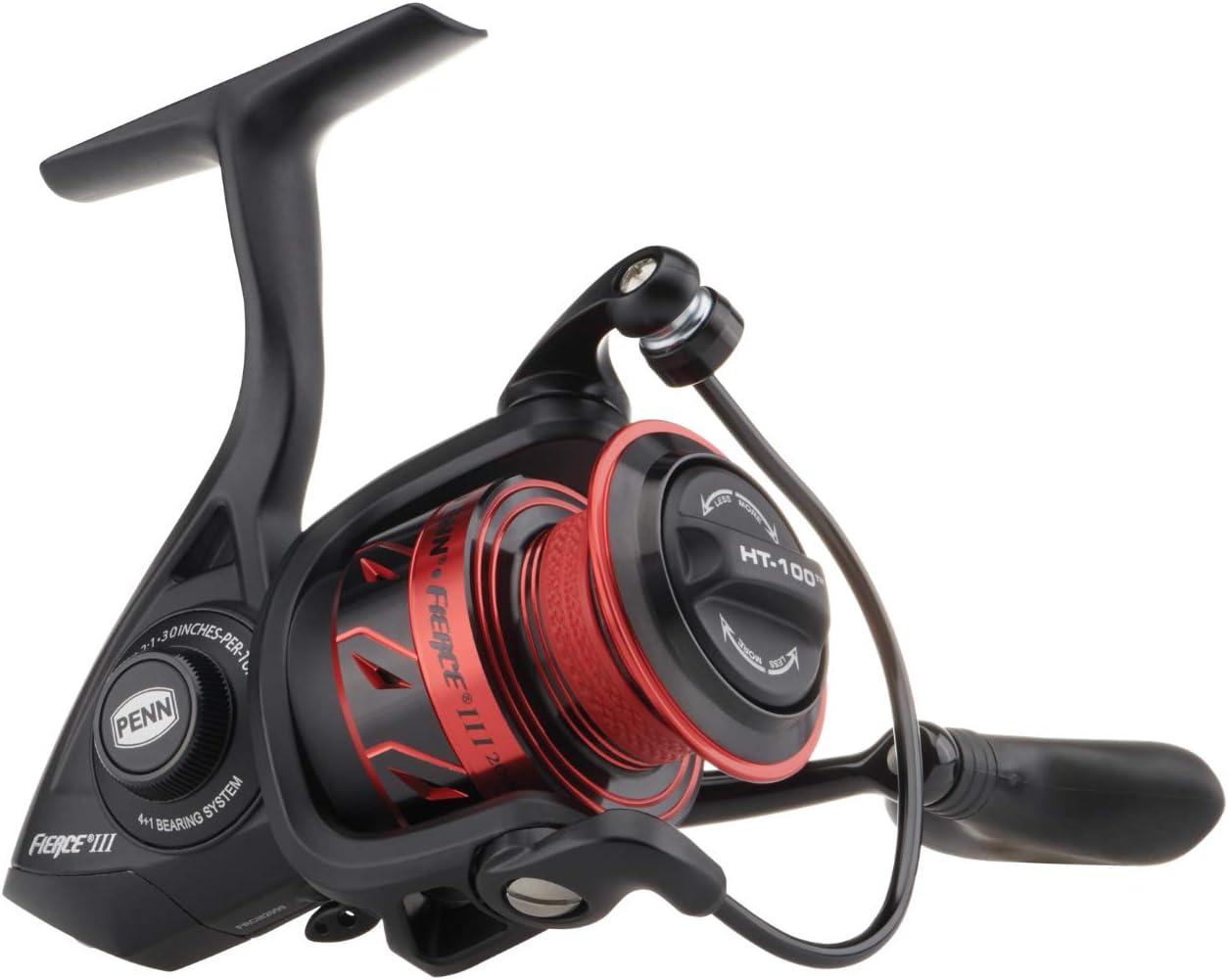 image:imagePenn Fierce III Spinning Inshore Fishing Reel Size 2000 RightLeft Handle Position 5 Bearings for Smooth OperationFierce III Live Liner