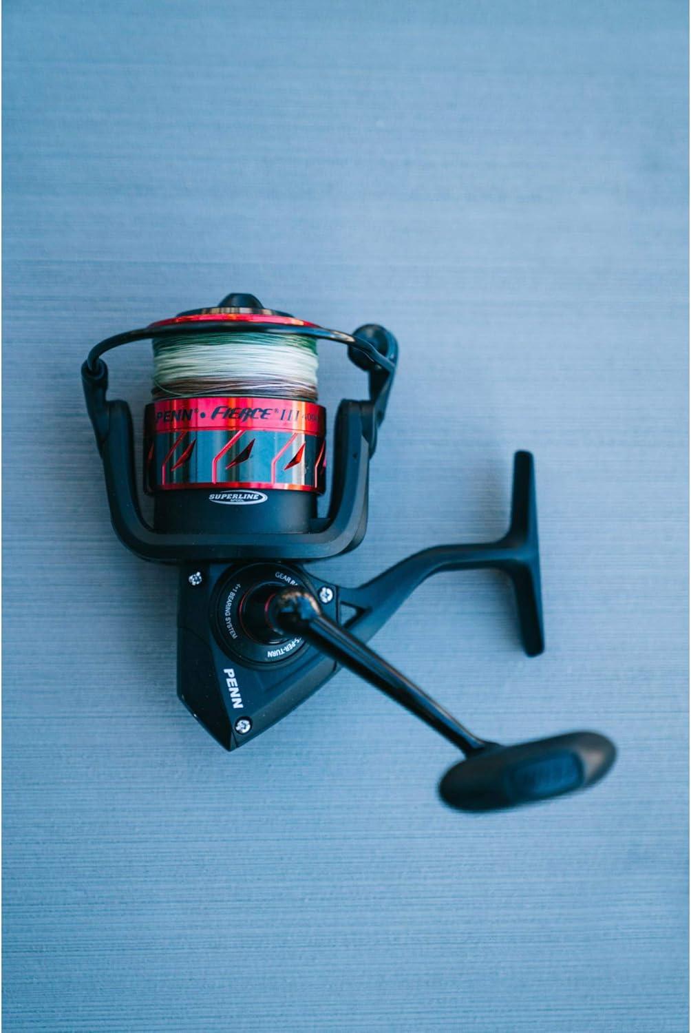 image:imagePenn Fierce III Spinning Inshore Fishing Reel Size 2000 RightLeft Handle Position 5 Bearings for Smooth OperationFierce Iii