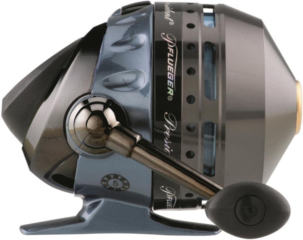 image:imagePflueger President Spincast Reel Size 6 Fishing Reel RightLeft Handle Position Aluminum Spool Dial Drag System Blue
