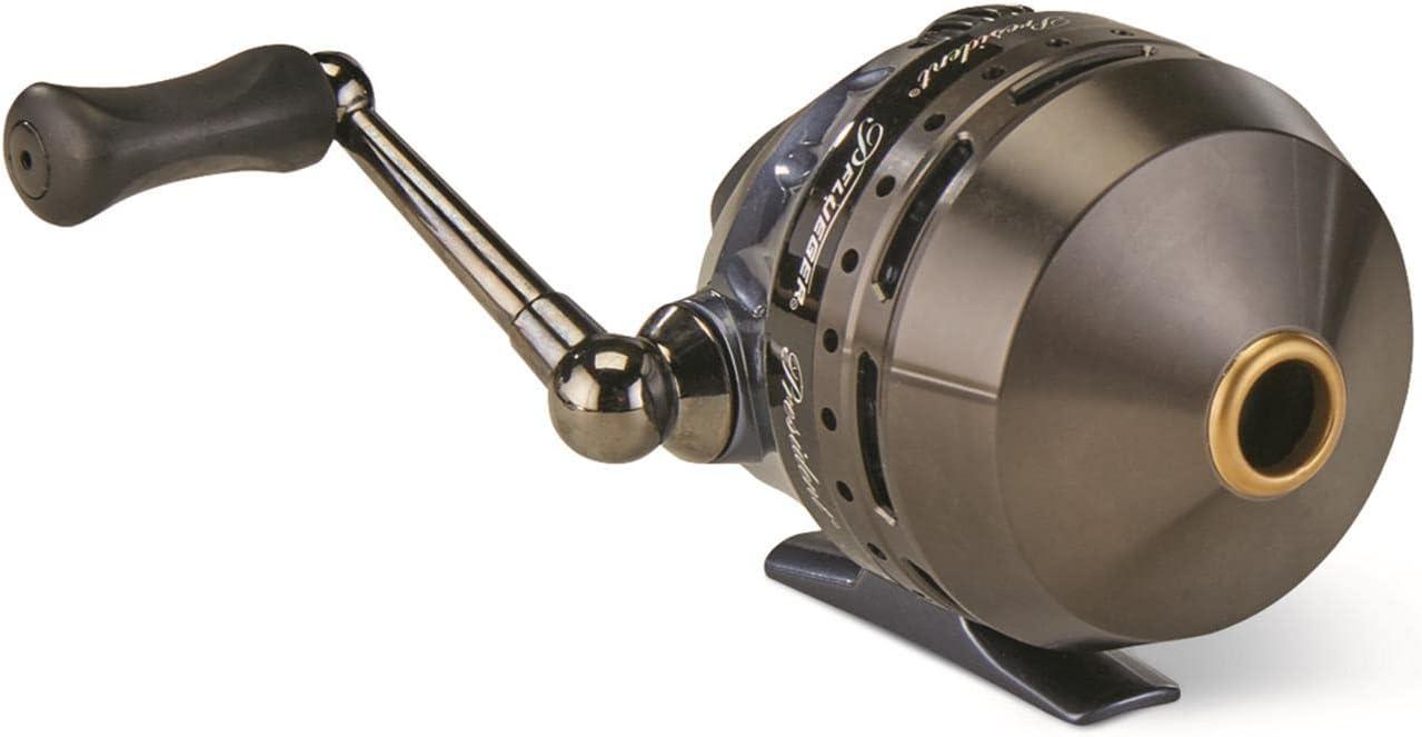 image:imagePflueger President Spincast Reel Size 6 Fishing Reel RightLeft Handle Position Aluminum Spool Dial Drag System Blue