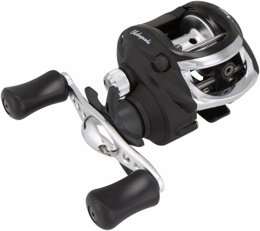 image:imageShakespeare Agility Low Profile Baitcast Fishing Reel Right Handle Position MultiDisk Drag System Brass Drive and Pinion Gears