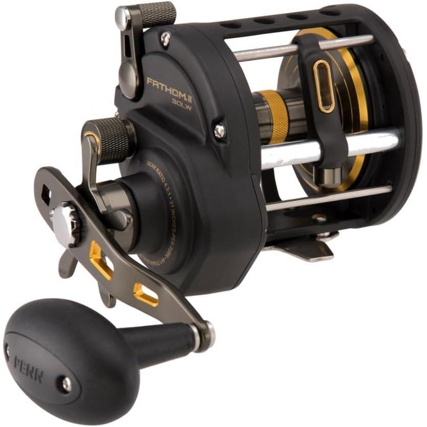 image:imagePenn Fathom II Level Wind Conventional Fishing ReelLw  Left Handed