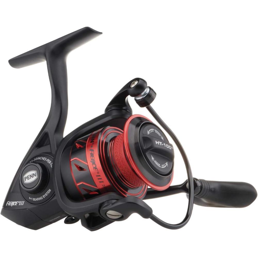 image:imagePenn Fierce III Spinning Inshore Fishing Reel Size 2000 RightLeft Handle Position 5 Bearings for Smooth OperationFierce Iii